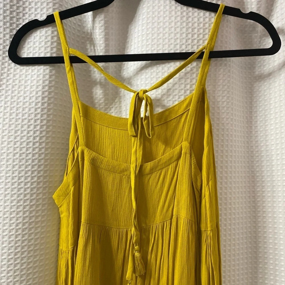 NWT LOFT Beach Tie Back Tiered Midi Dress - Picture 3 of 8